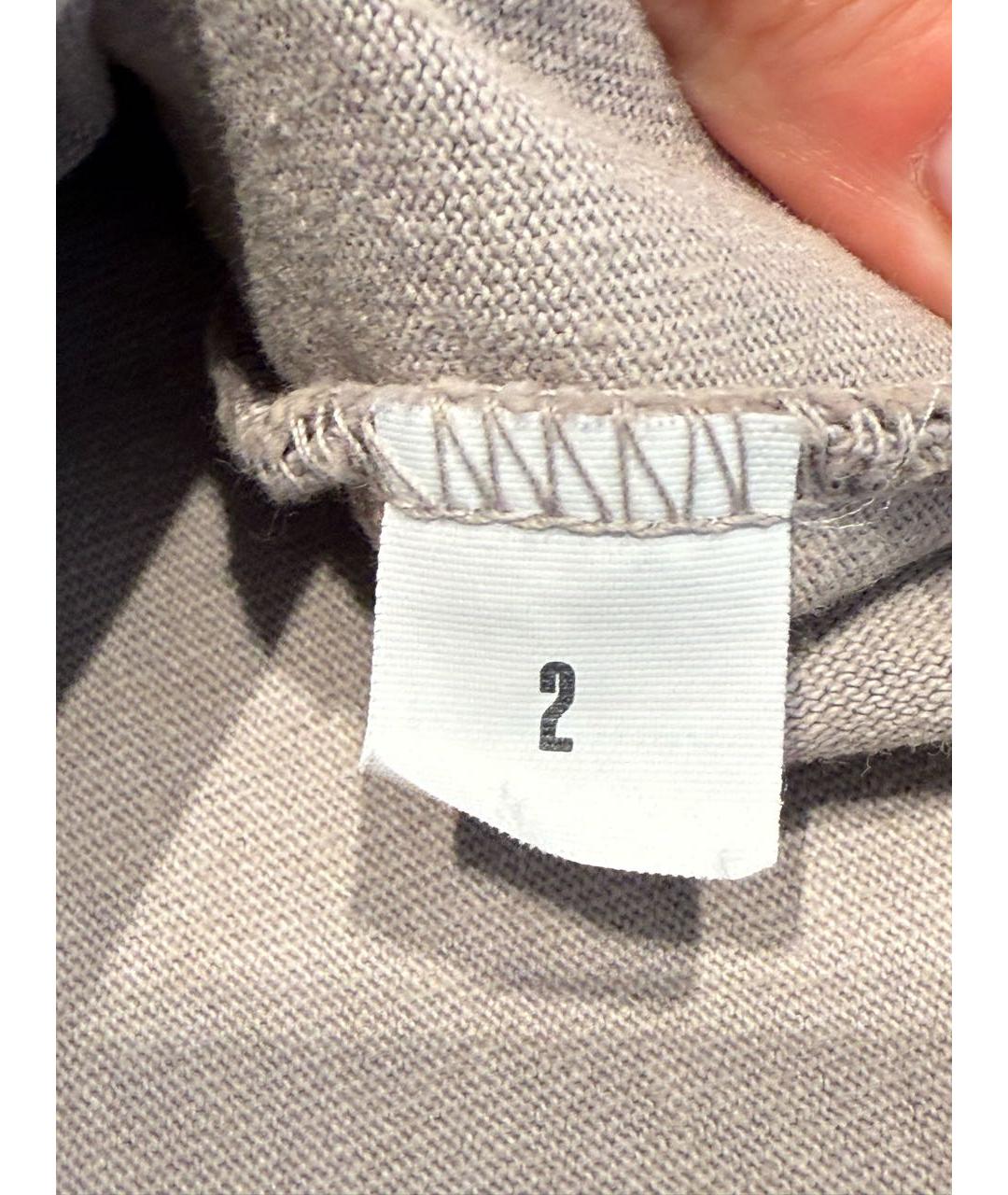 YEEZY Серая хлопковая футболка, фото 3