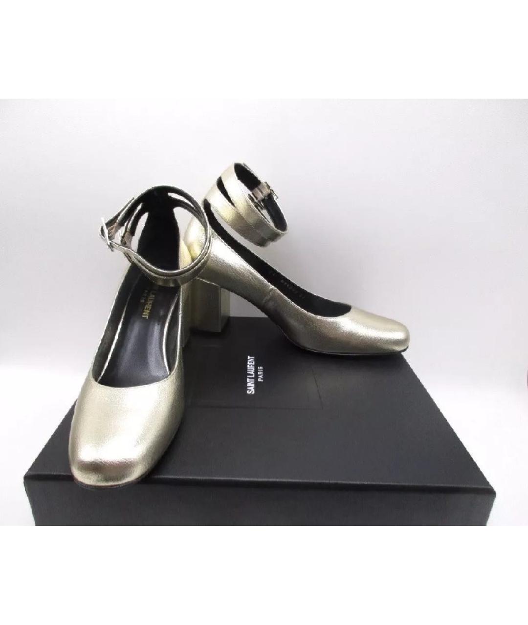 SAINT LAURENT Кожаные туфли, фото 6