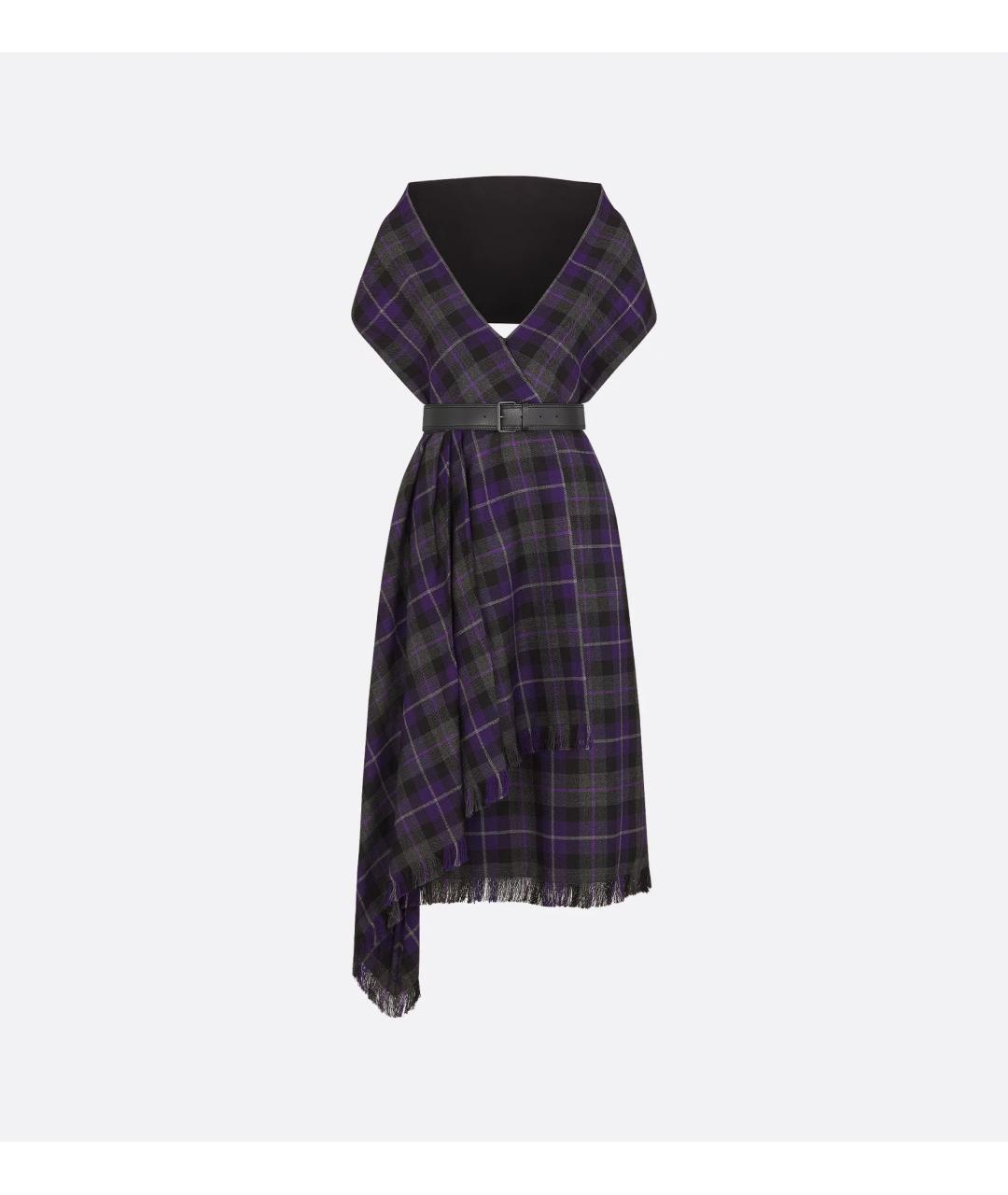 CHRISTIAN DIOR Мульти шерстяное платье, фото 3