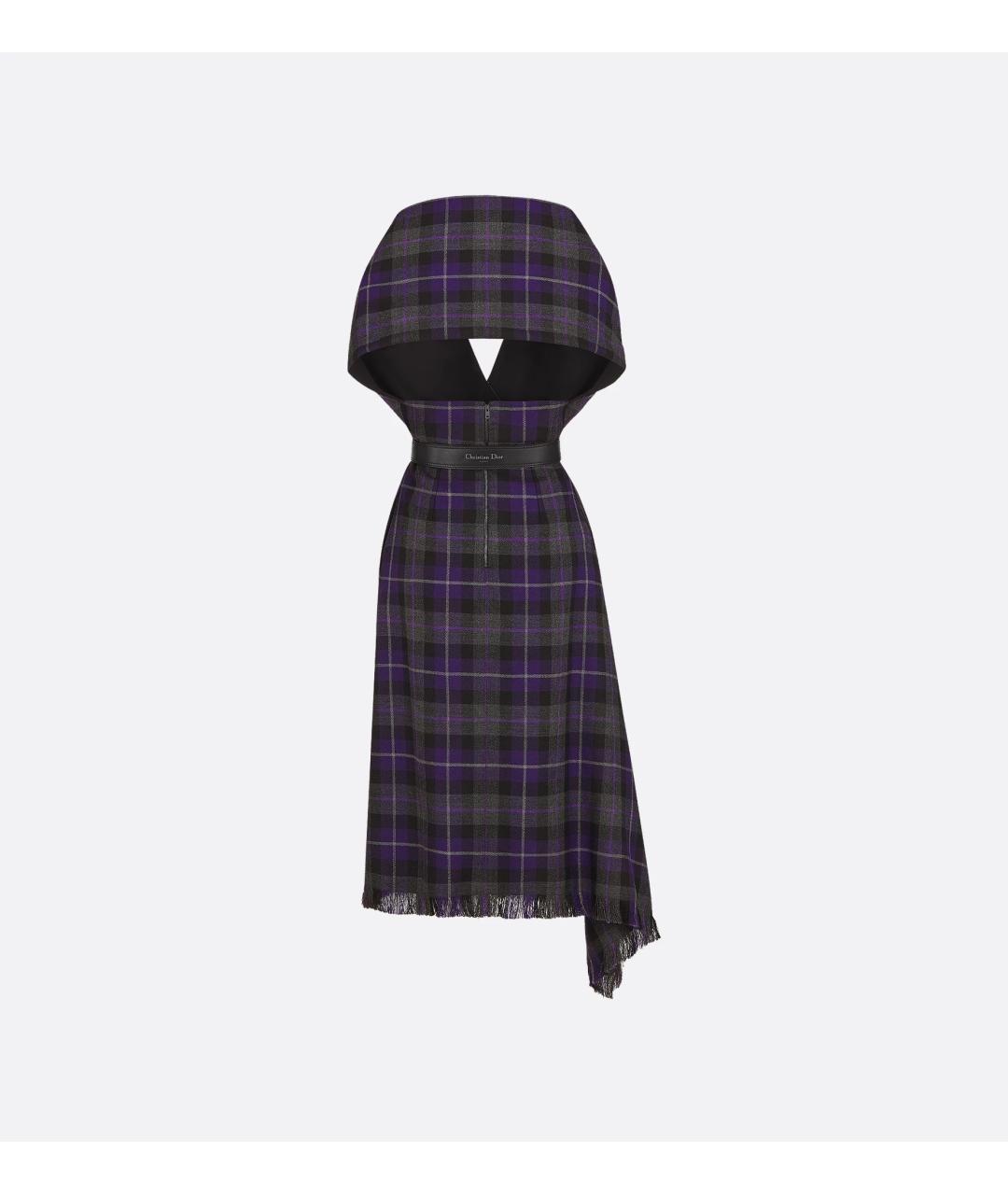 CHRISTIAN DIOR Мульти шерстяное платье, фото 2