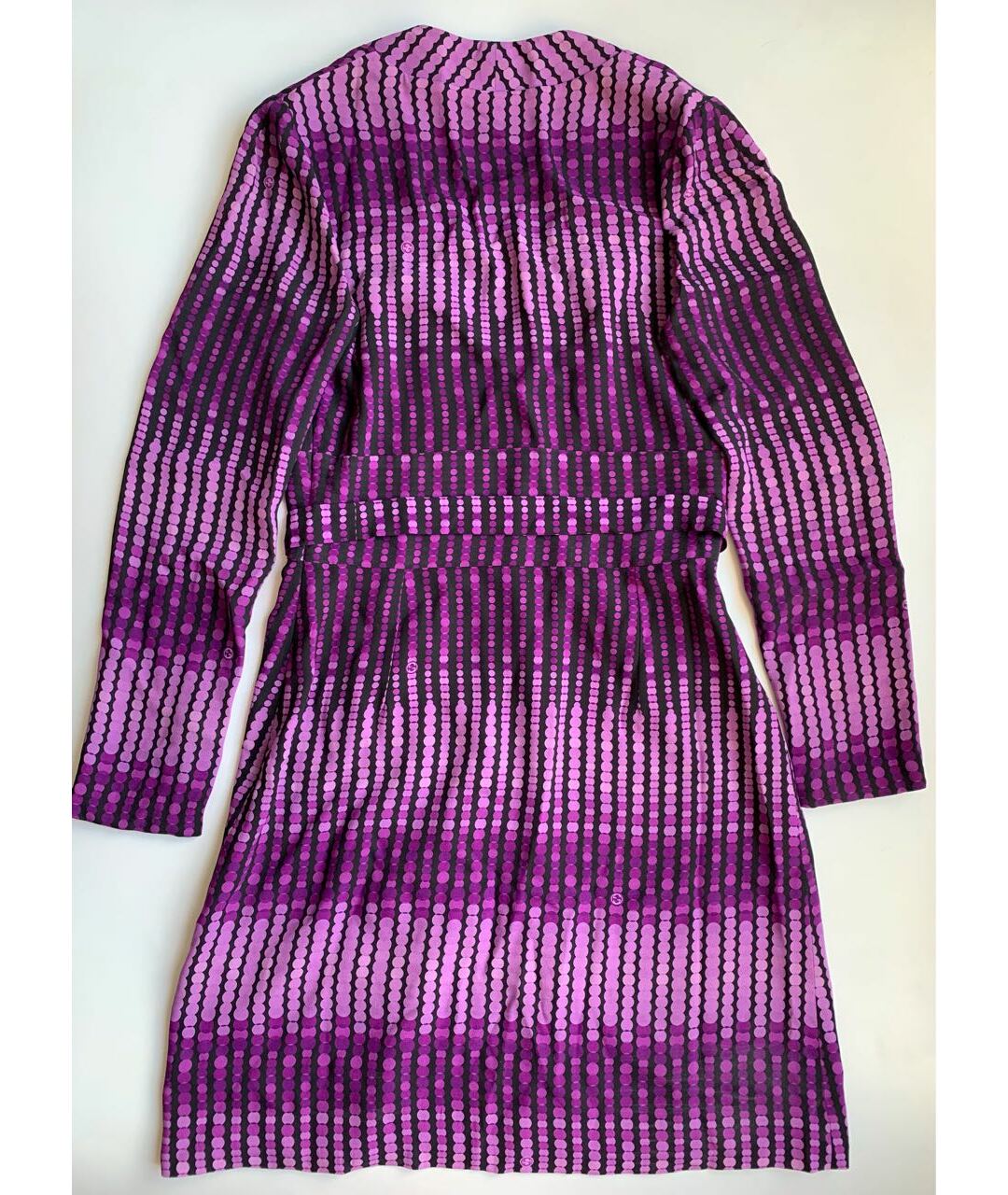 GUCCI Фиолетовое шелковое коктейльное платье, фото 7