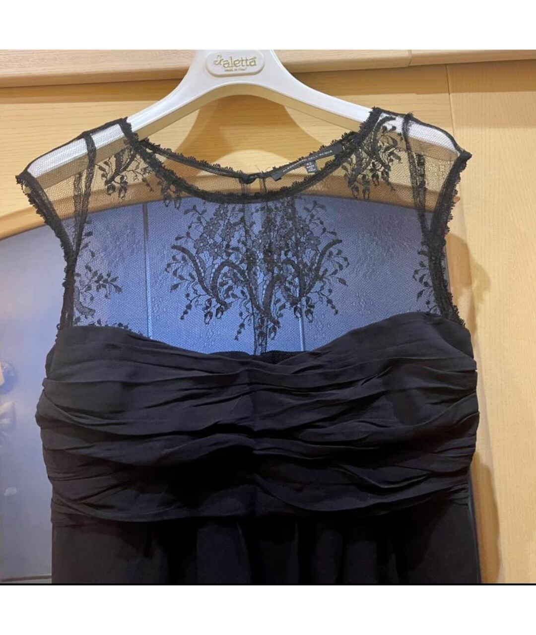ALESSANDRO DELL'ACQUA Черное шелковое вечернее платье, фото 2