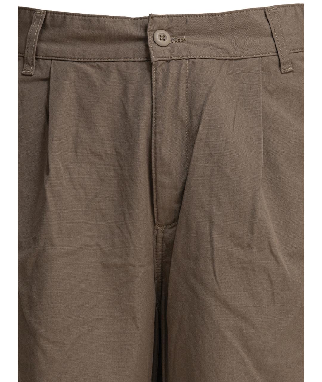 CARHARTT WIP Коричневые хлопковые повседневные брюки, фото 3