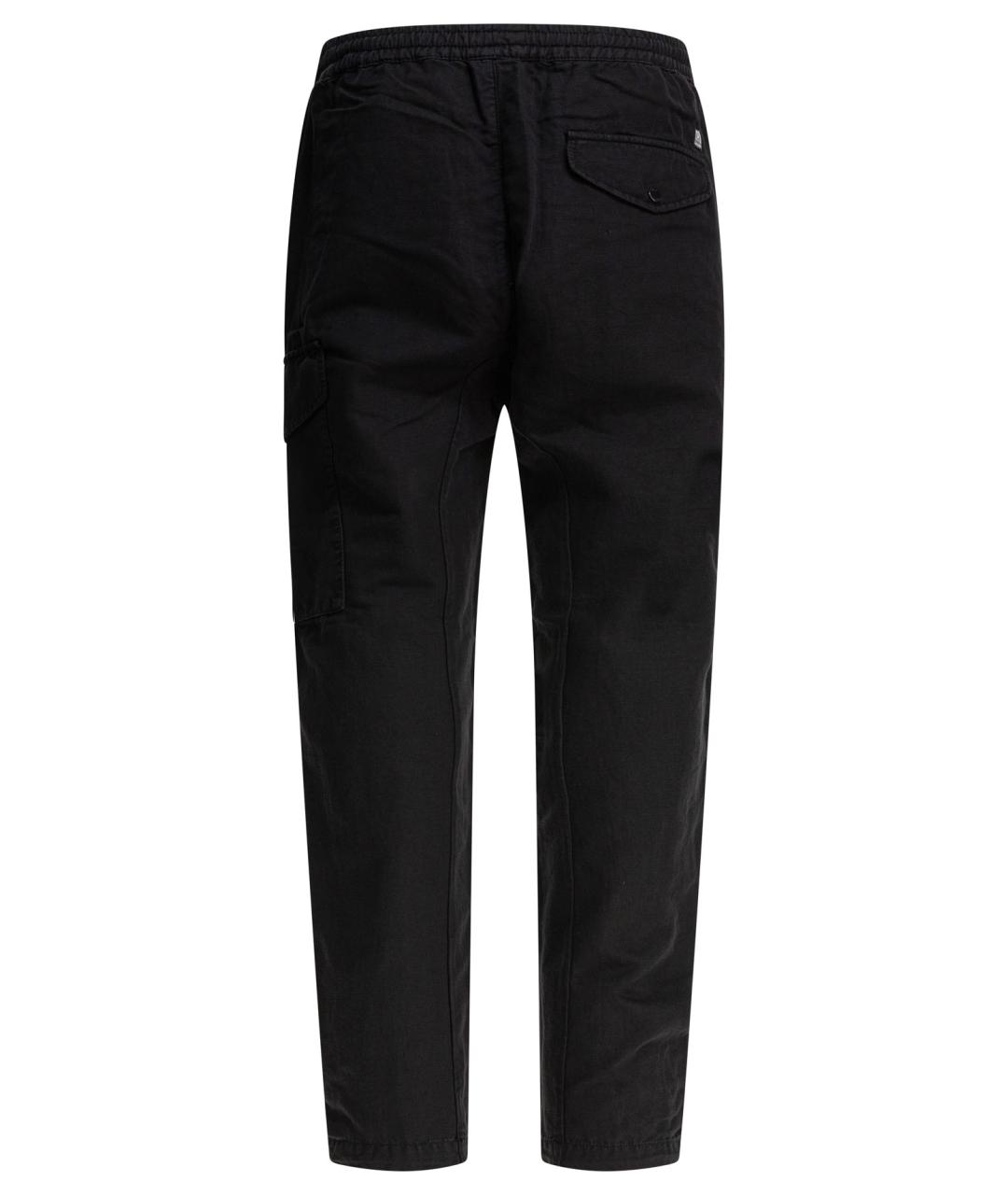 CP COMPANY Черные хлопковые повседневные брюки, фото 2