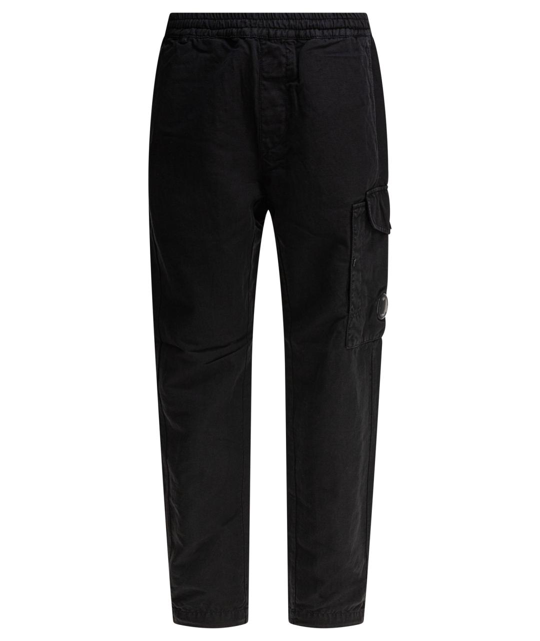 CP COMPANY Черные хлопковые повседневные брюки, фото 1