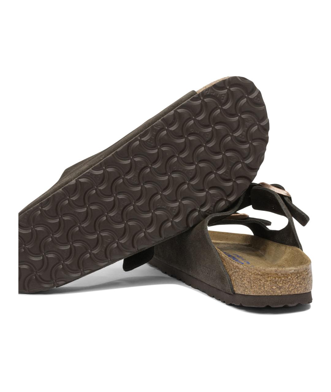 BIRKENSTOCK Коричневые замшевые сандалии, фото 5