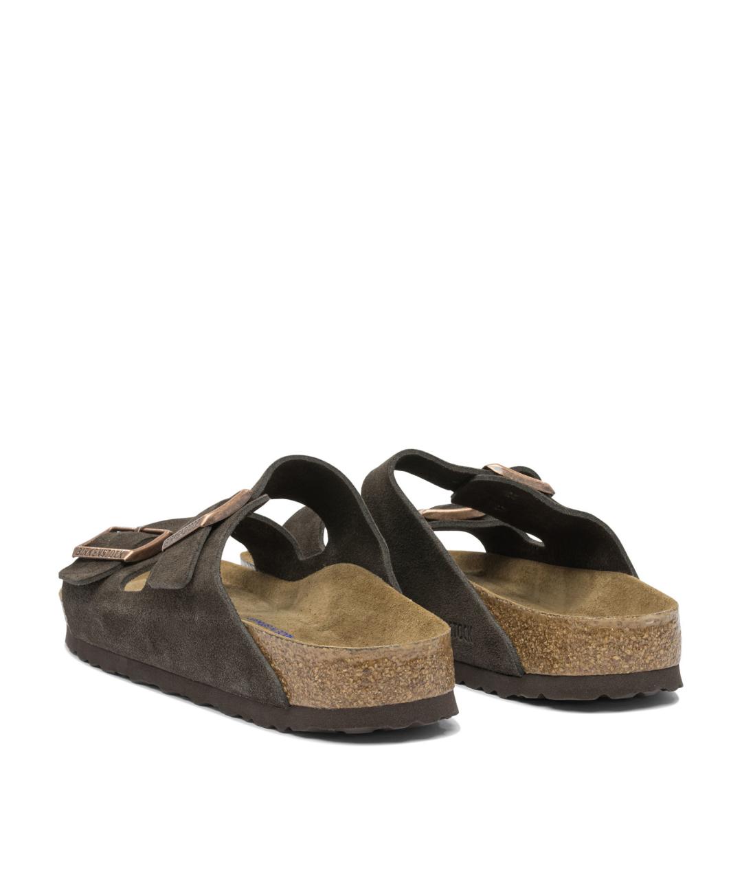 BIRKENSTOCK Коричневые замшевые сандалии, фото 4