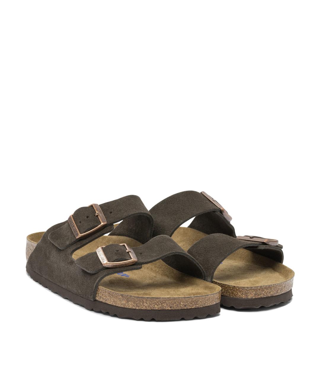 BIRKENSTOCK Коричневые замшевые сандалии, фото 2