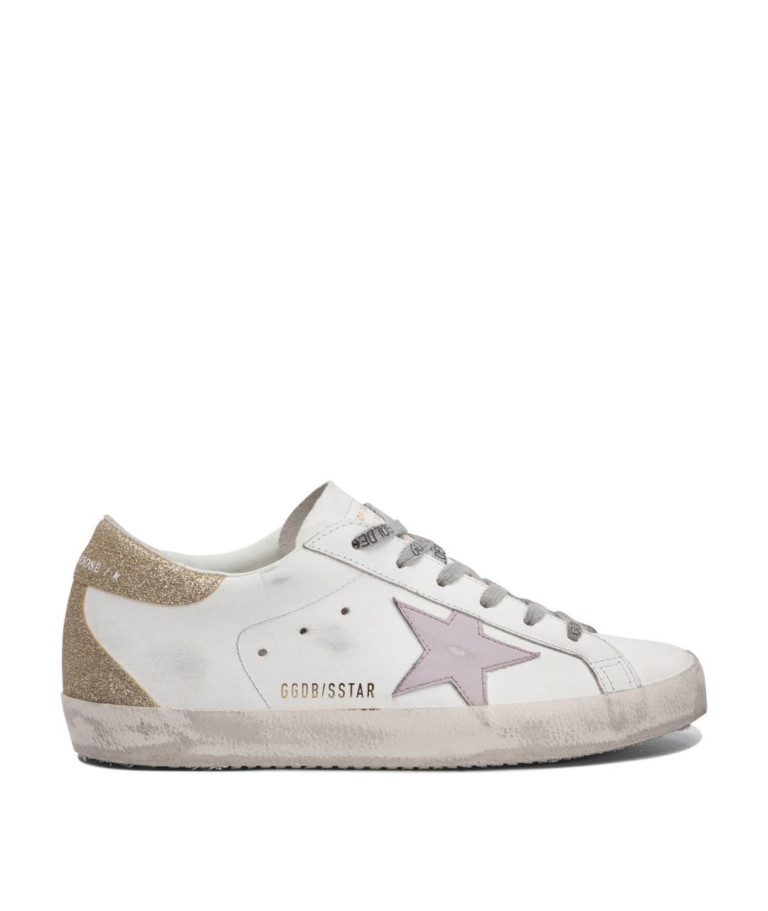 GOLDEN GOOSE DELUXE BRAND Белые кожаные кеды, фото 1