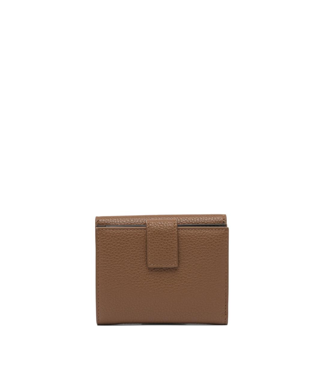 FERRAGAMO Коричневый кожаный кошелек, фото 3