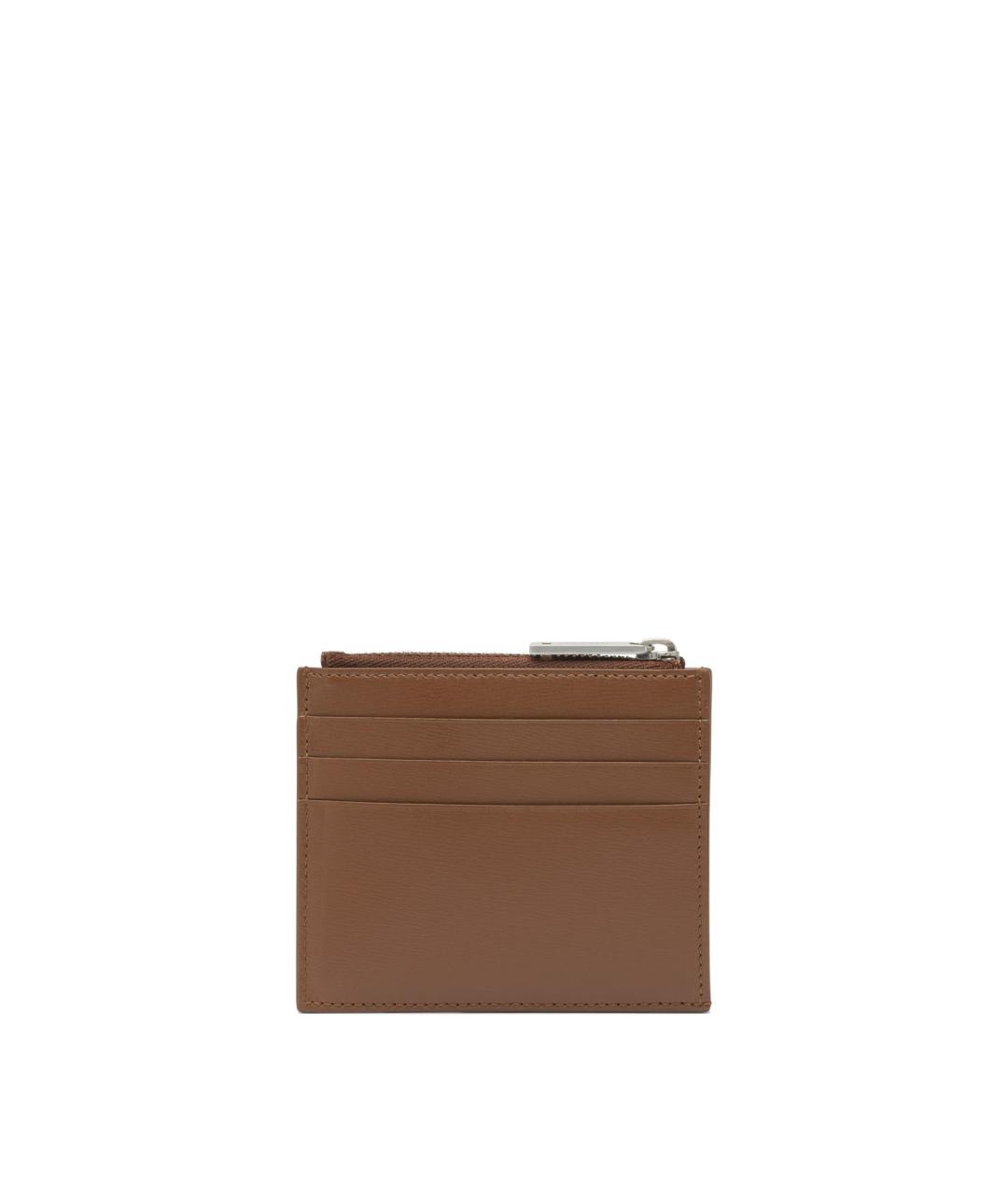 FERRAGAMO Коричневый кожаный кардхолдер, фото 3