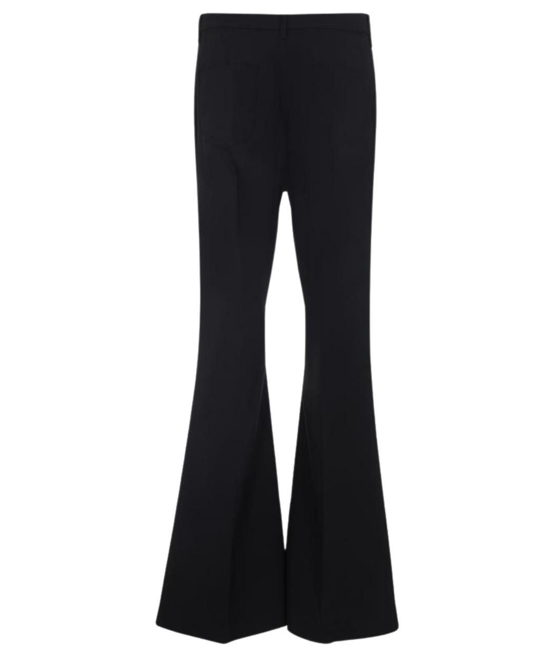 RICK OWENS Черные хлопковые повседневные брюки, фото 2