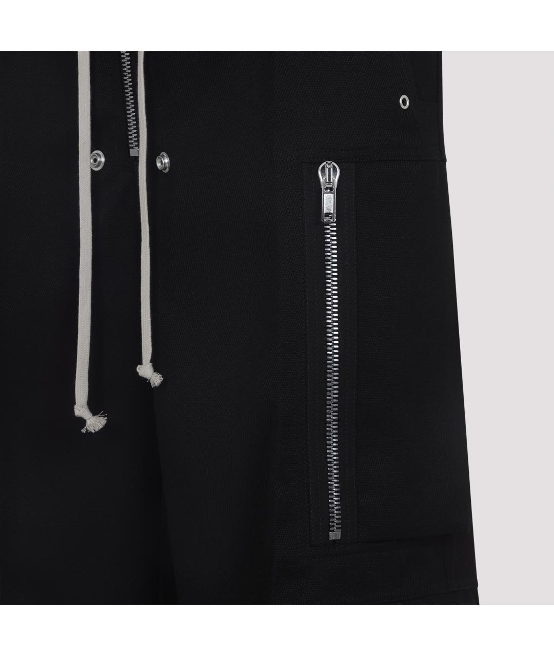 RICK OWENS Черные шерстяные повседневные брюки, фото 3
