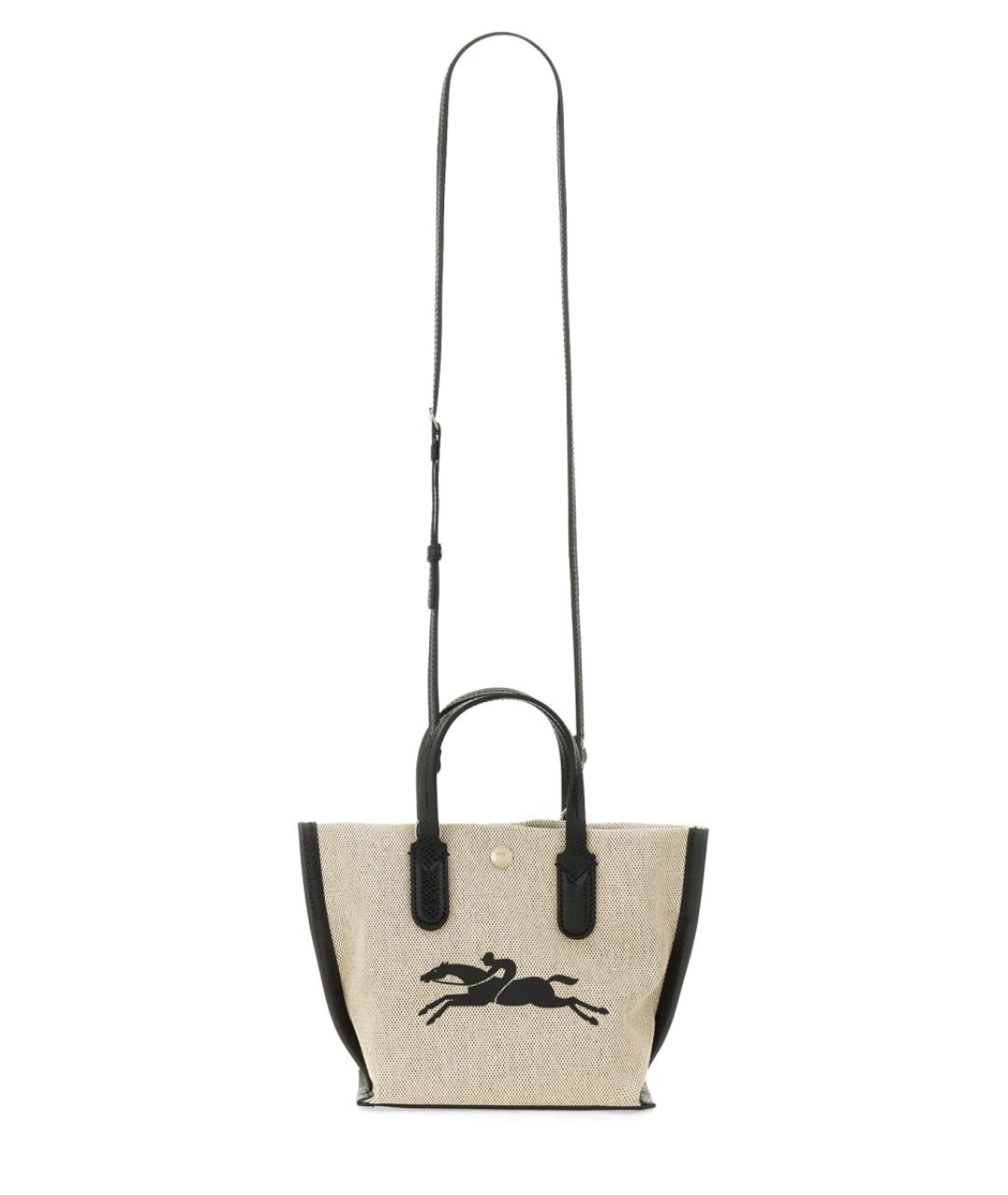 LONGCHAMP Бежевая синтетическая сумка с короткими ручками, фото 3