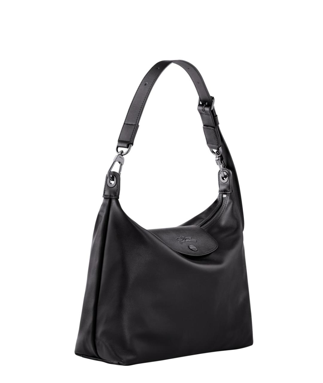 LONGCHAMP Черная синтетическая сумка через плечо, фото 3