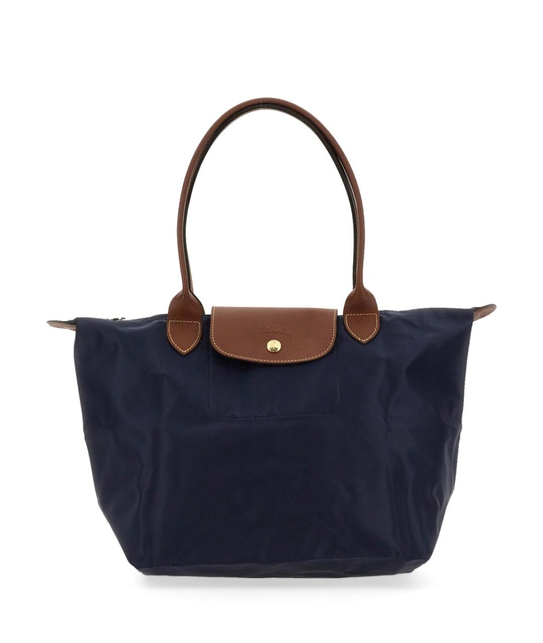 LONGCHAMP Темно-синяя синтетическая сумка через плечо, фото 1