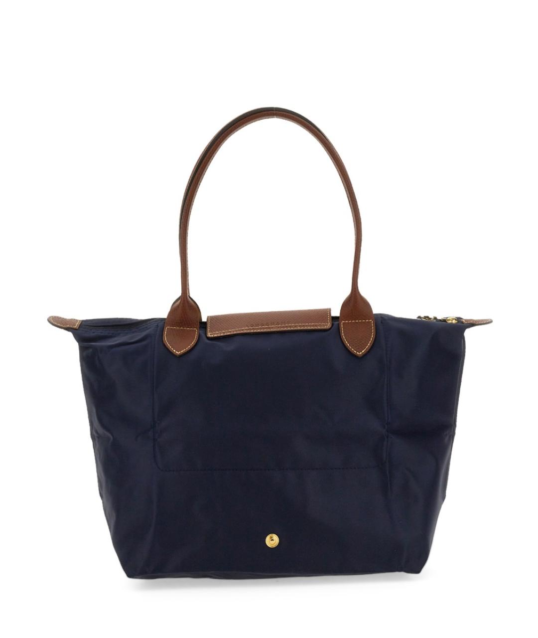 LONGCHAMP Темно-синяя синтетическая сумка через плечо, фото 3