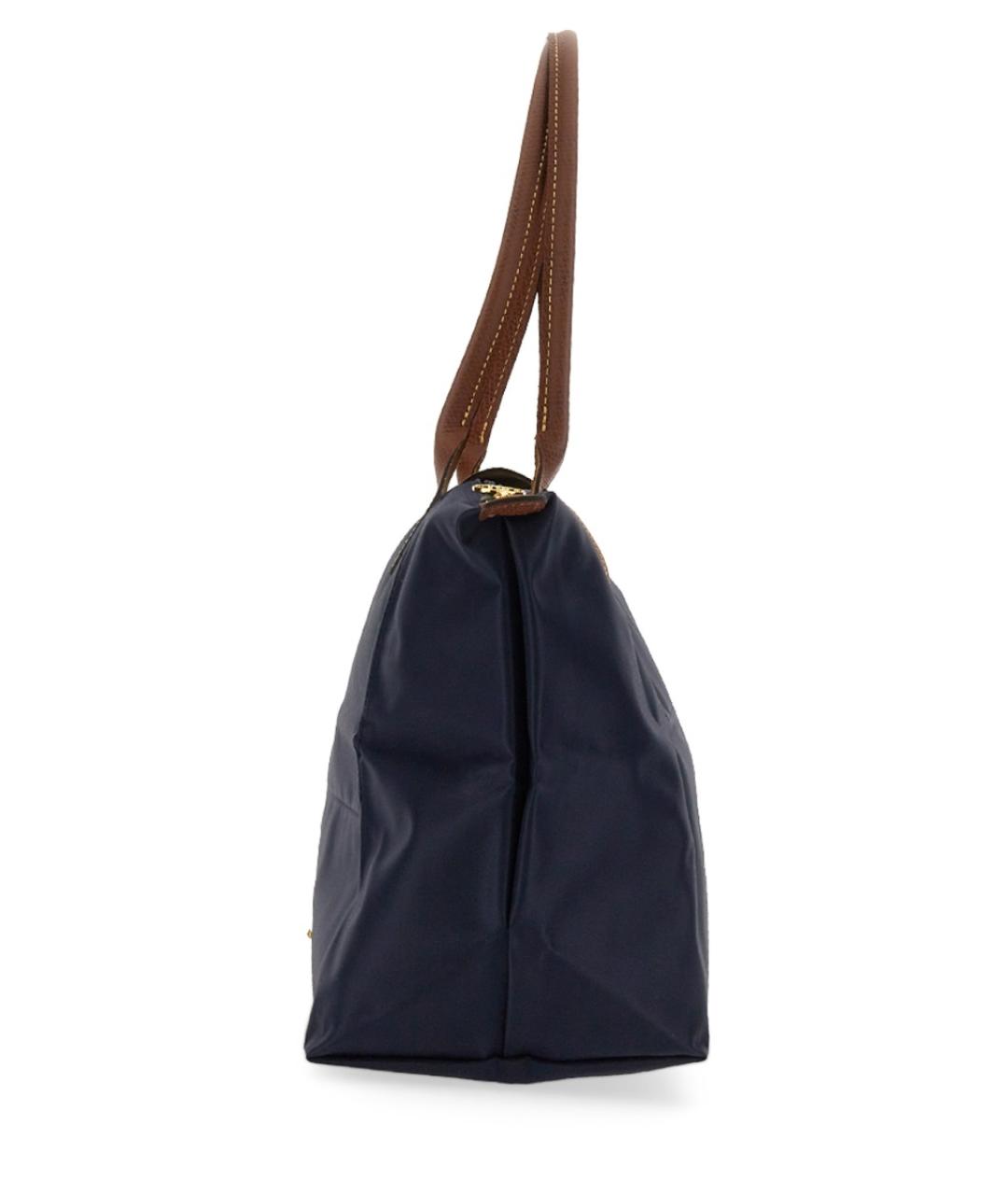 LONGCHAMP Темно-синяя синтетическая сумка через плечо, фото 2