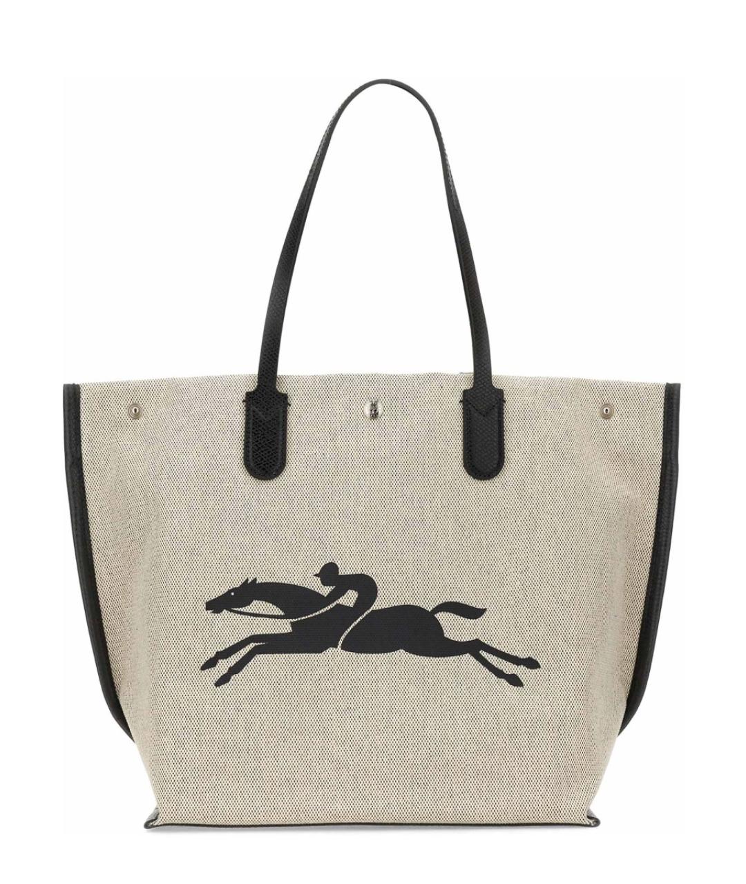 LONGCHAMP Бежевая синтетическая сумка тоут, фото 2