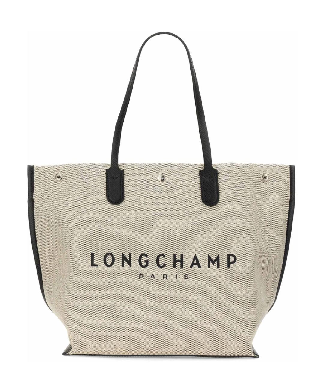 LONGCHAMP Бежевая синтетическая сумка тоут, фото 1