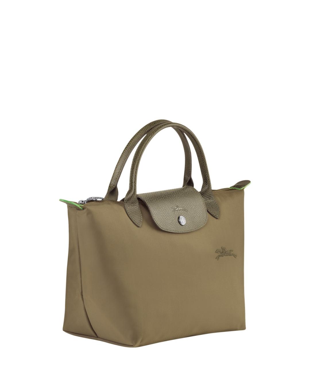 LONGCHAMP Зеленая сумка с короткими ручками, фото 2
