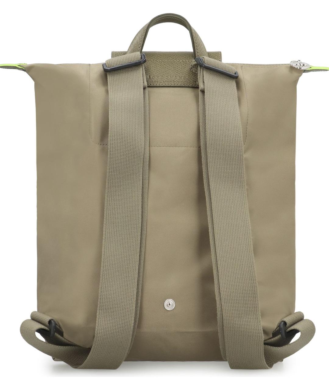 LONGCHAMP Зеленый синтетический рюкзак, фото 3