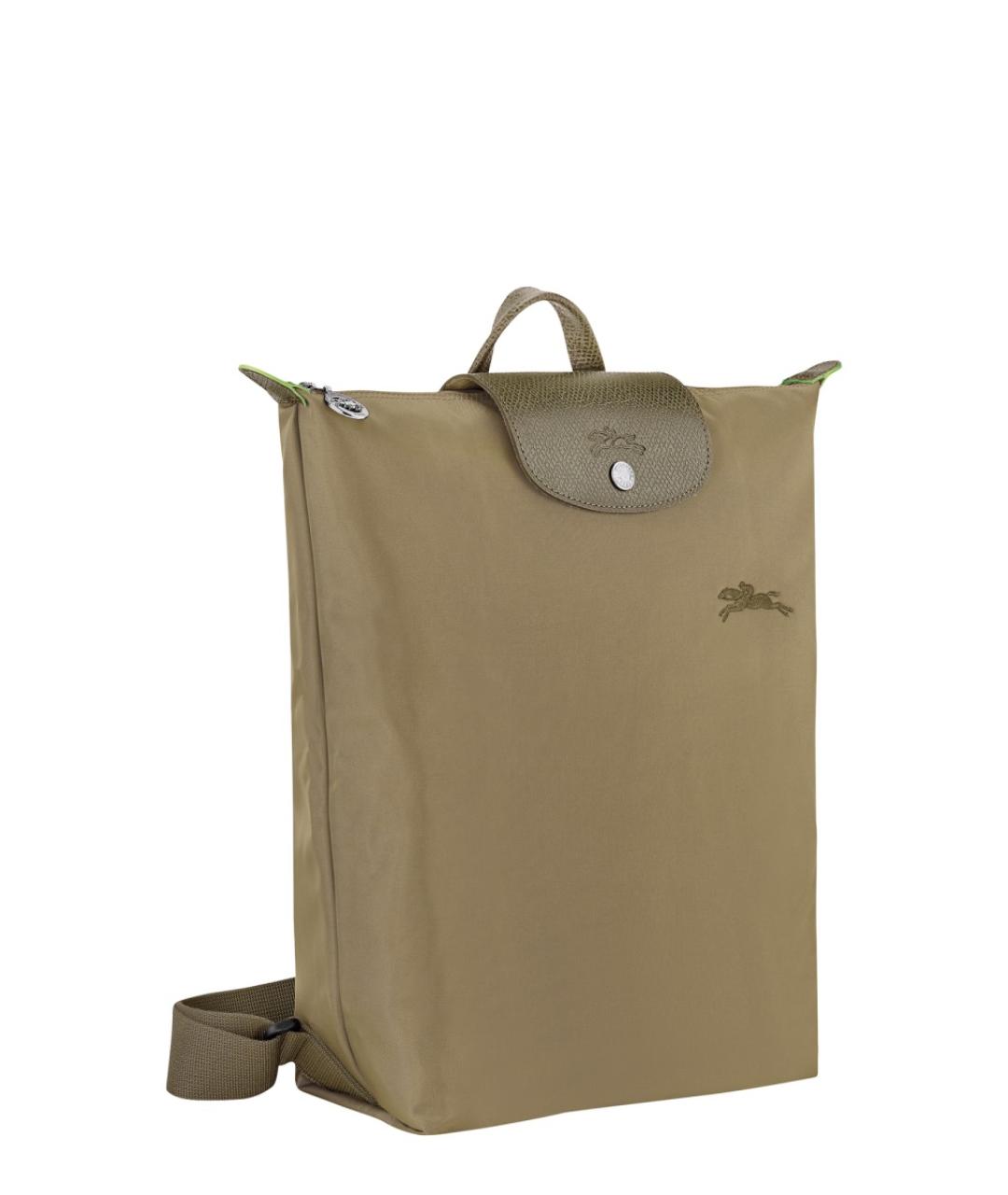 LONGCHAMP Зеленый синтетический рюкзак, фото 4
