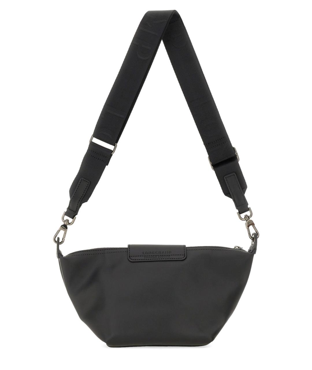 LONGCHAMP Черная синтетическая сумка через плечо, фото 2
