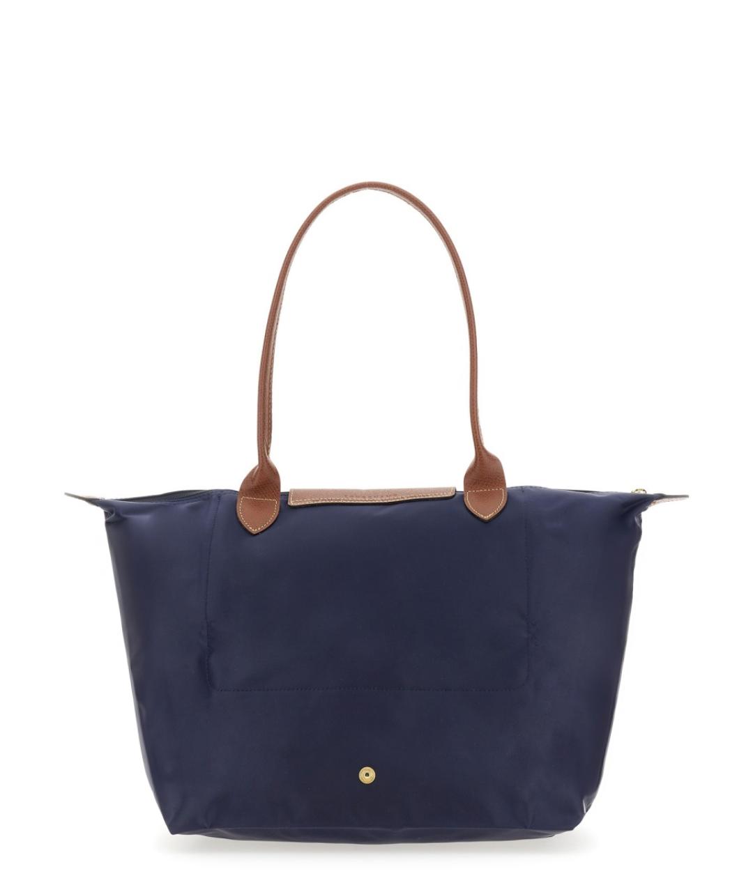 LONGCHAMP Темно-синяя синтетическая сумка через плечо, фото 2