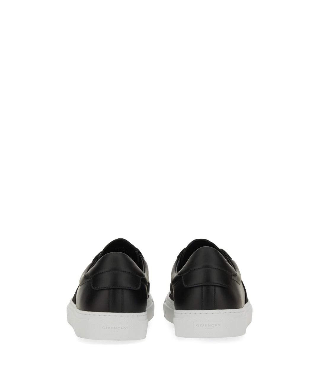 GIVENCHY Черные кожаные низкие кроссовки / кеды, фото 4