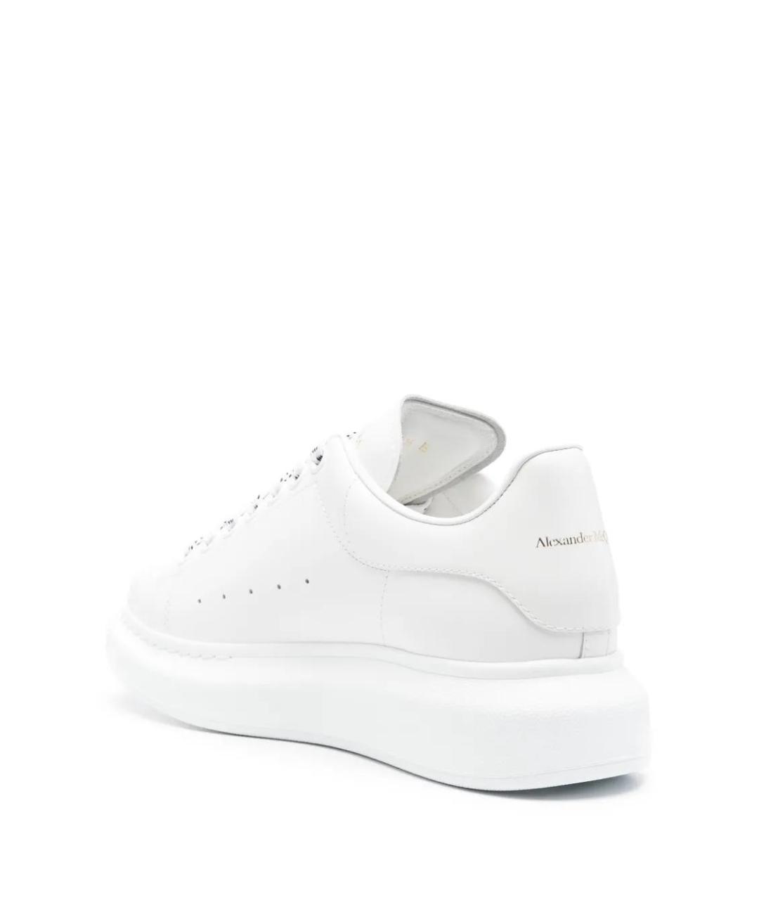 ALEXANDER MCQUEEN Белые кожаные кеды, фото 3