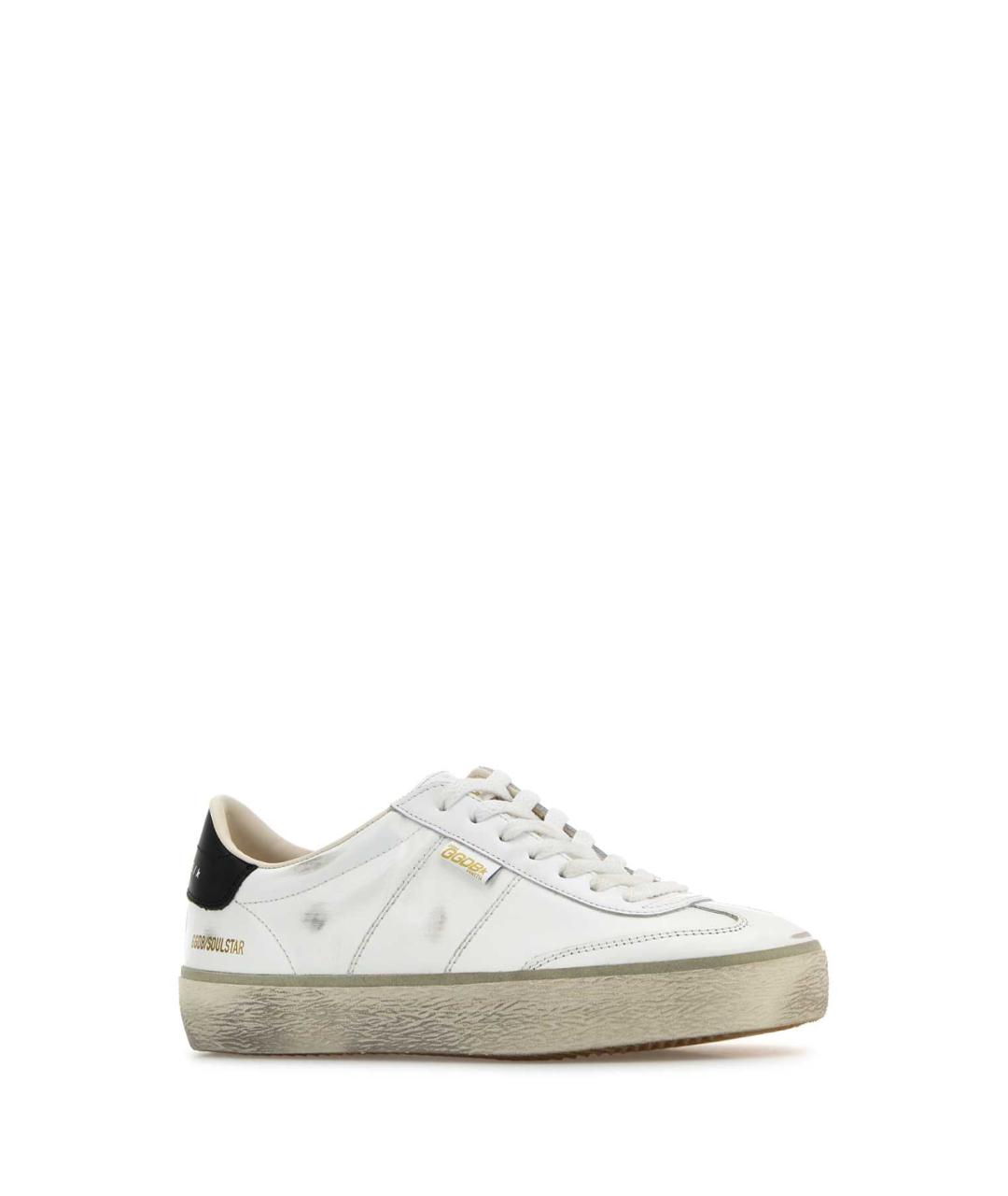 GOLDEN GOOSE DELUXE BRAND Белые кожаные низкие кроссовки / кеды, фото 2