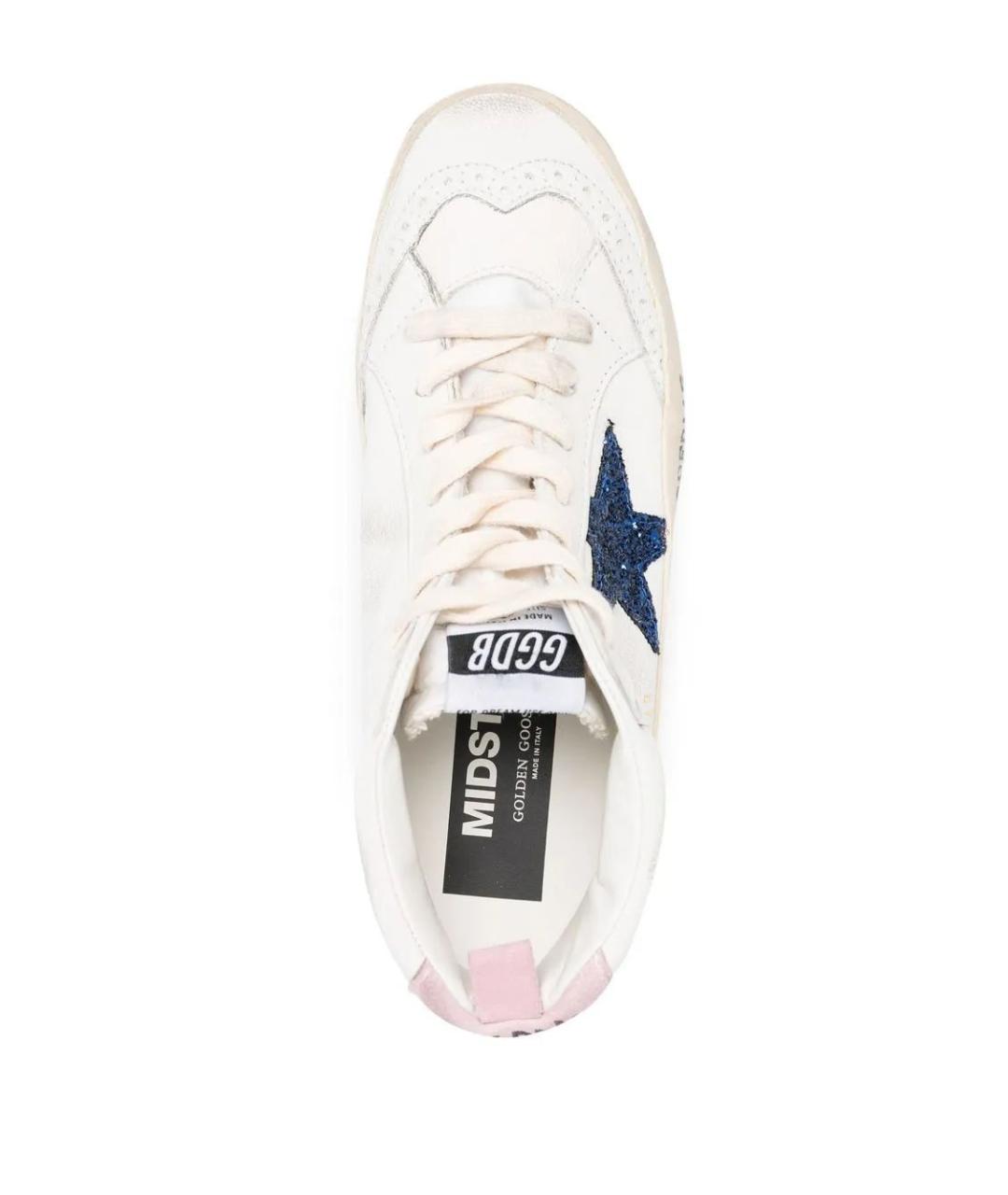 GOLDEN GOOSE DELUXE BRAND Белые кожаные кеды, фото 4