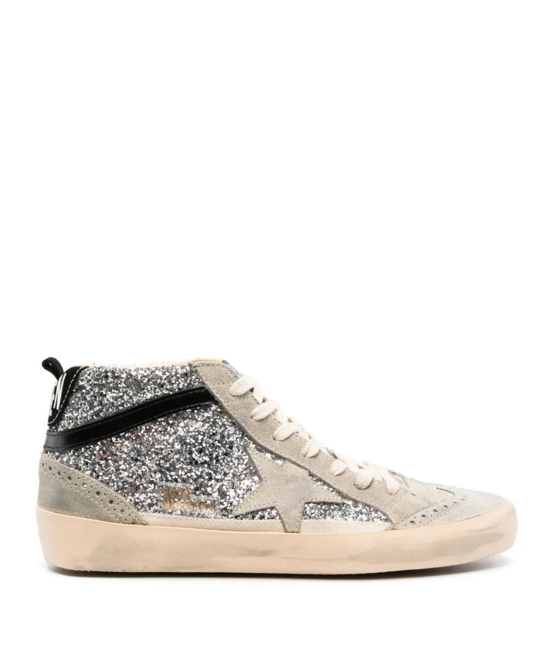 GOLDEN GOOSE DELUXE BRAND Серебряные кеды, фото 1