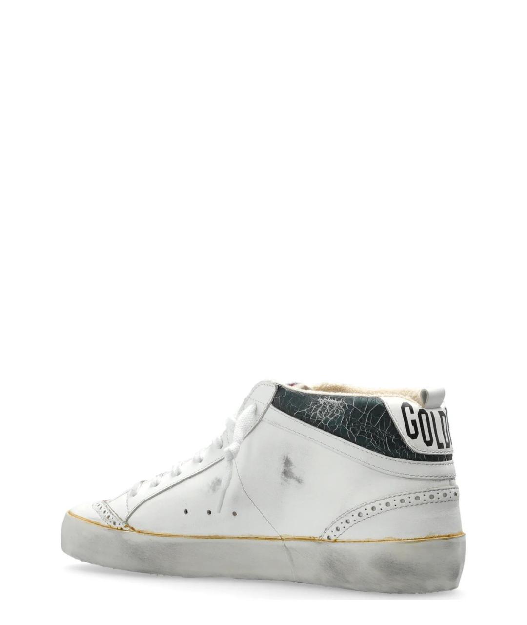GOLDEN GOOSE DELUXE BRAND Белые кожаные высокие кроссовки / кеды, фото 3