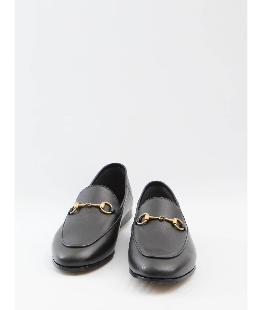 GUCCI Черные кожаные лоферы, фото 5