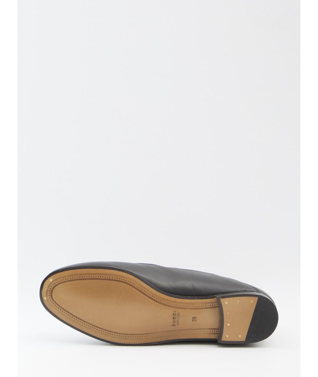 GUCCI Черные кожаные лоферы, фото 4
