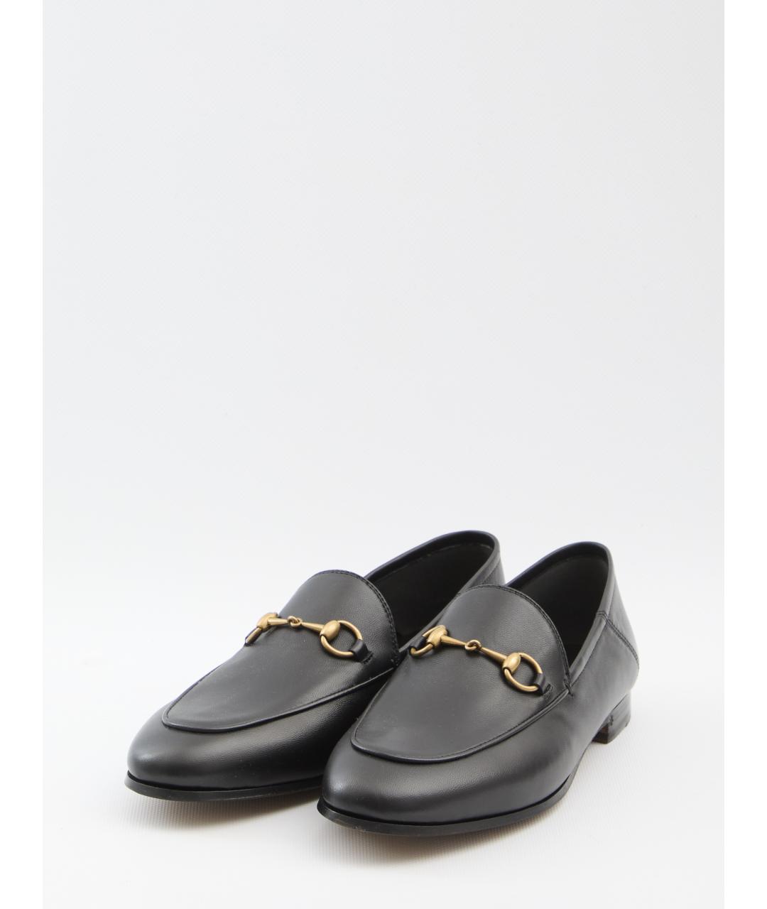GUCCI Черные кожаные лоферы, фото 2