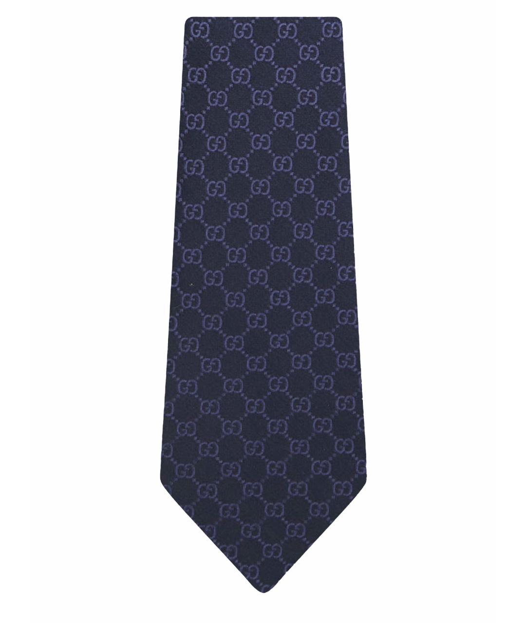 GUCCI Синий шелковый галстук, фото 1