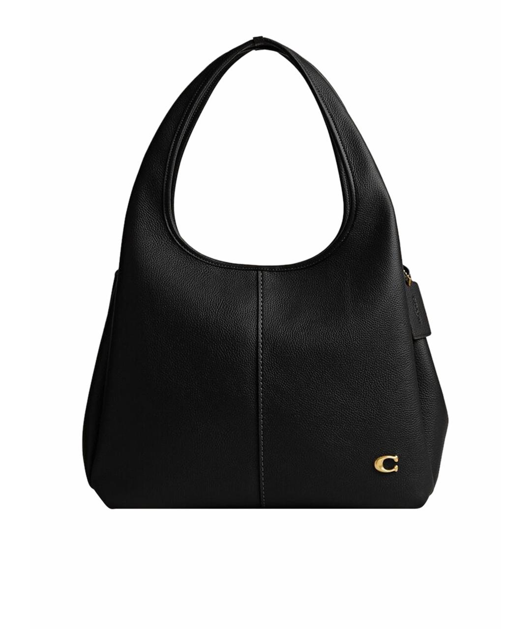 COACH Черная кожаная сумка тоут, фото 1