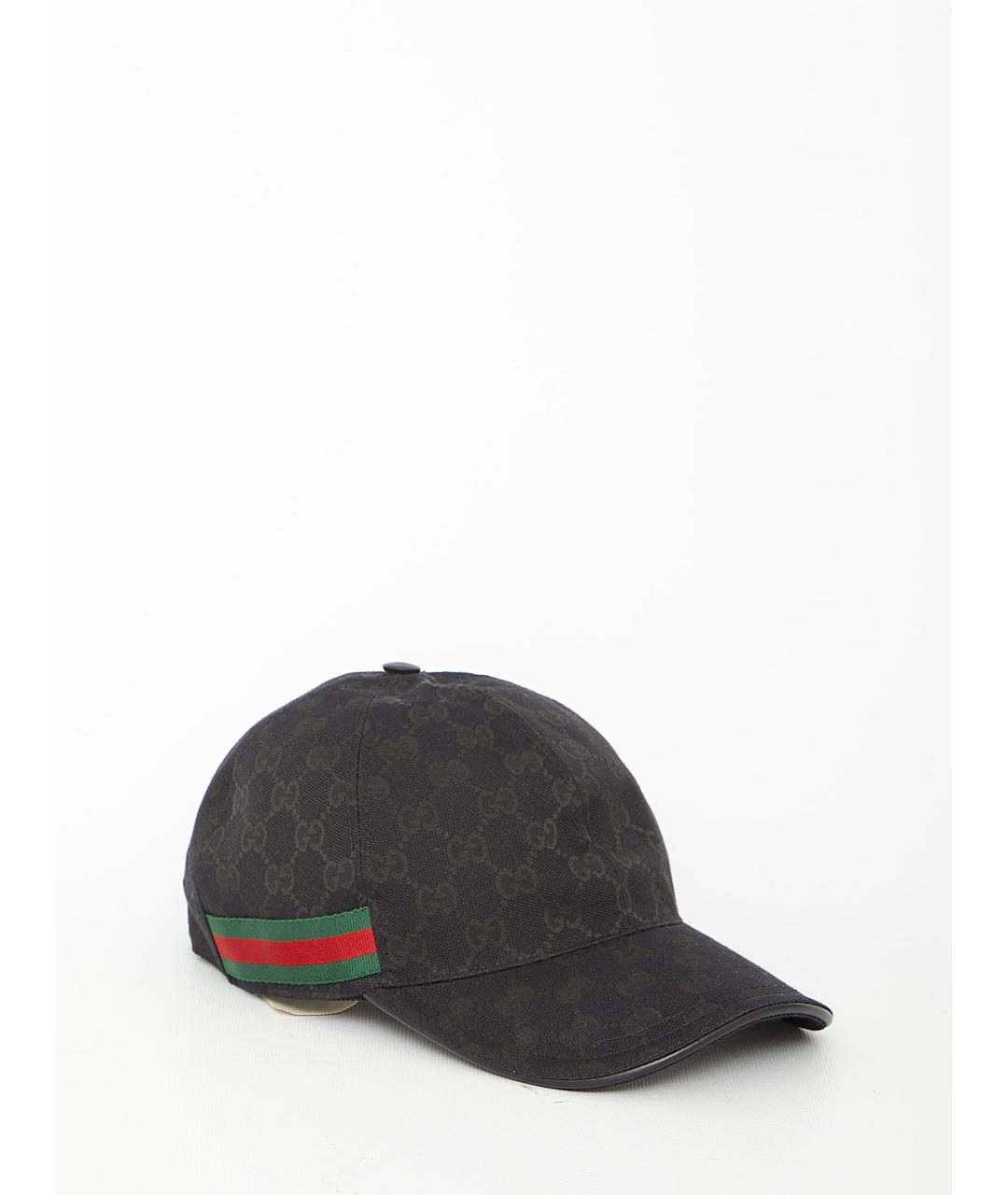 GUCCI Черная синтетическая кепка/бейсболка, фото 2