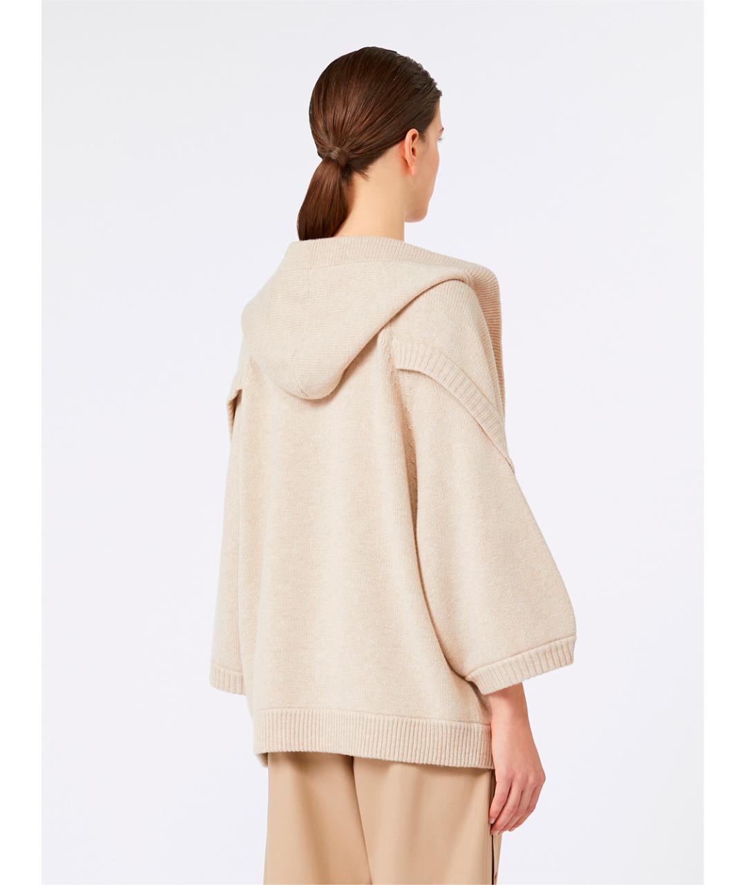 MAX MARA Бежевый кашемировый кардиган, фото 5