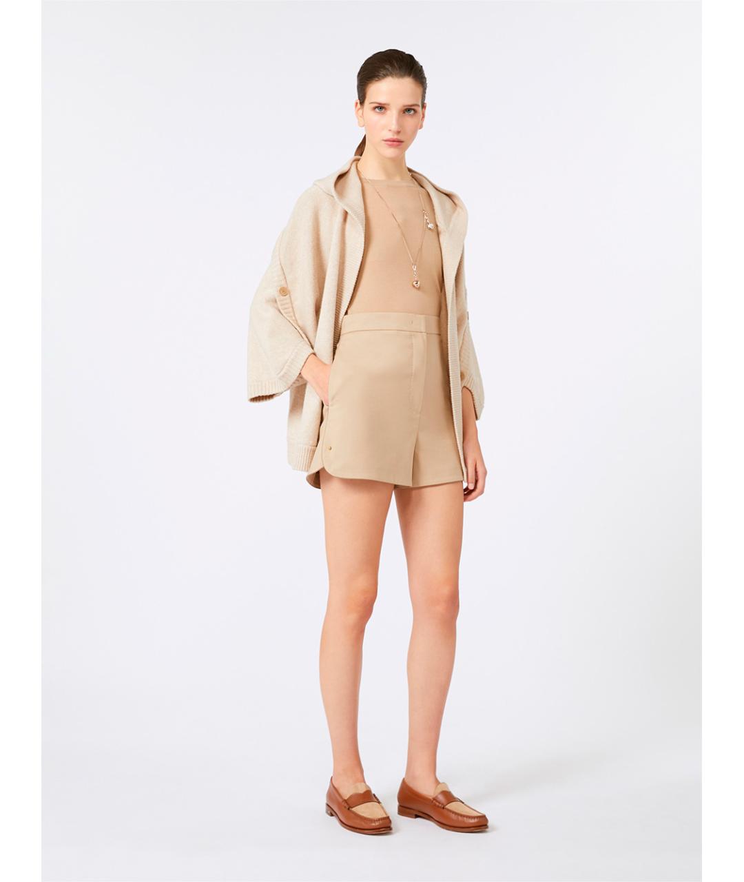 MAX MARA Бежевый кашемировый кардиган, фото 2