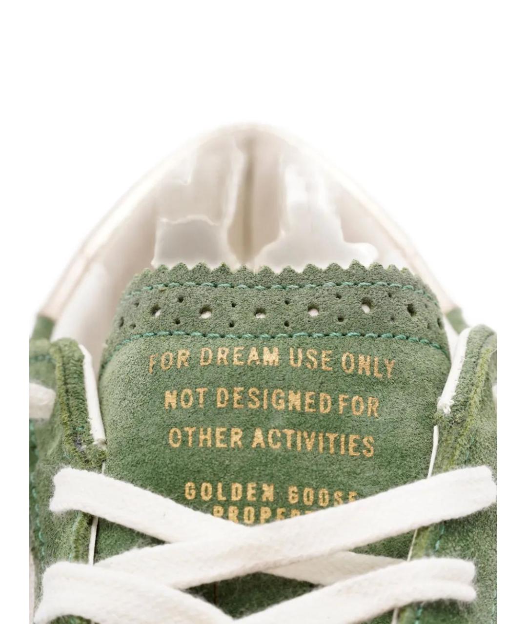GOLDEN GOOSE DELUXE BRAND Зеленые кожаные кеды, фото 5