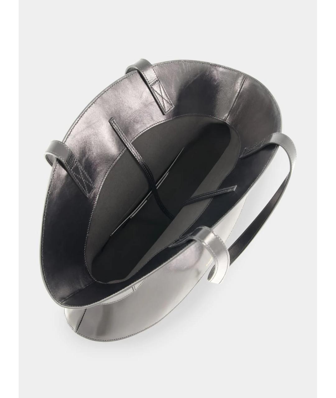 BALMAIN Черная кожаная сумка тоут, фото 6