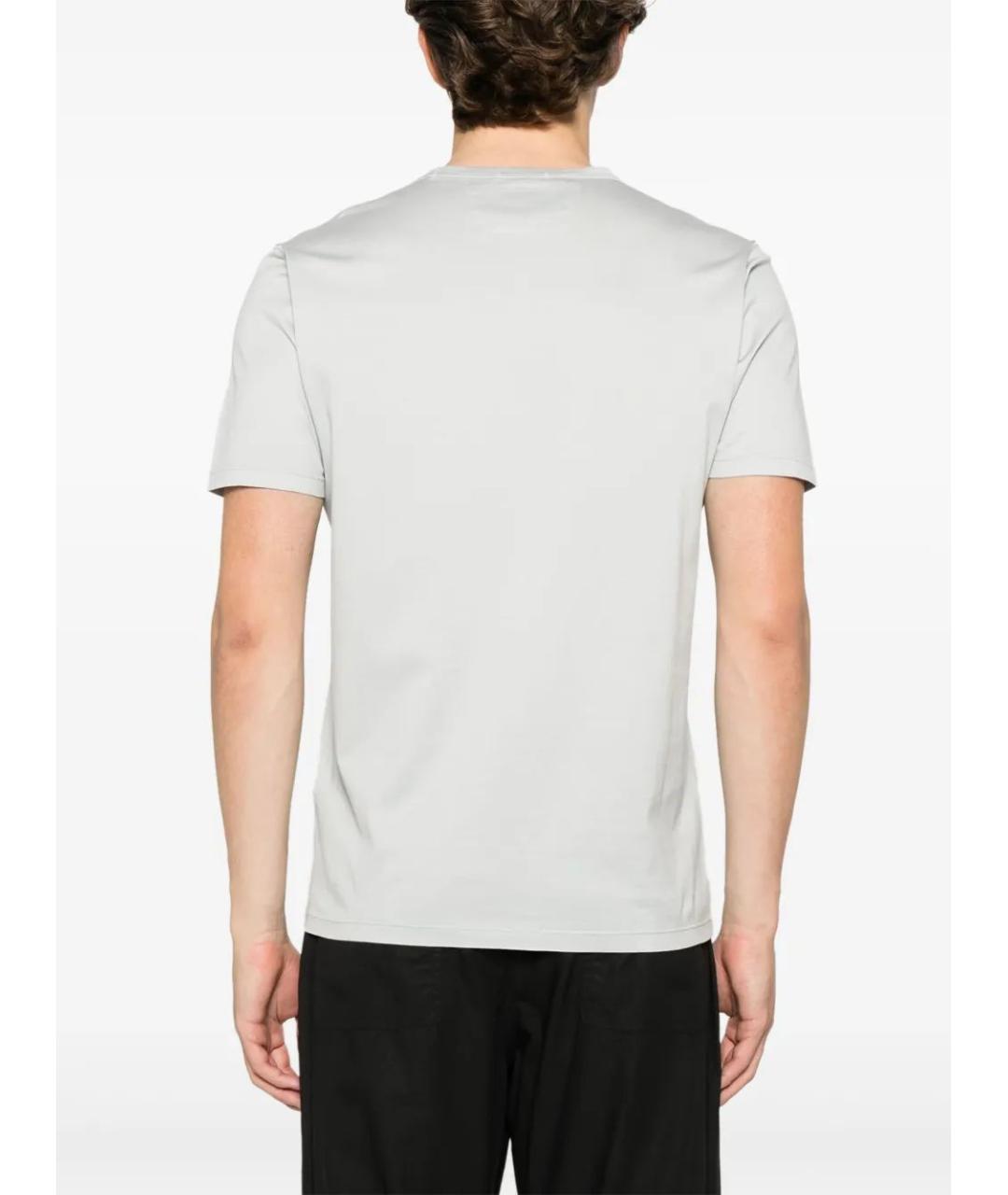 CP COMPANY Серая хлопковая футболка, фото 2