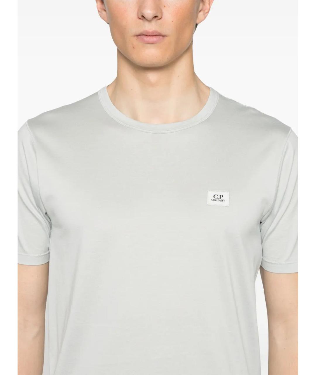 CP COMPANY Серая хлопковая футболка, фото 3
