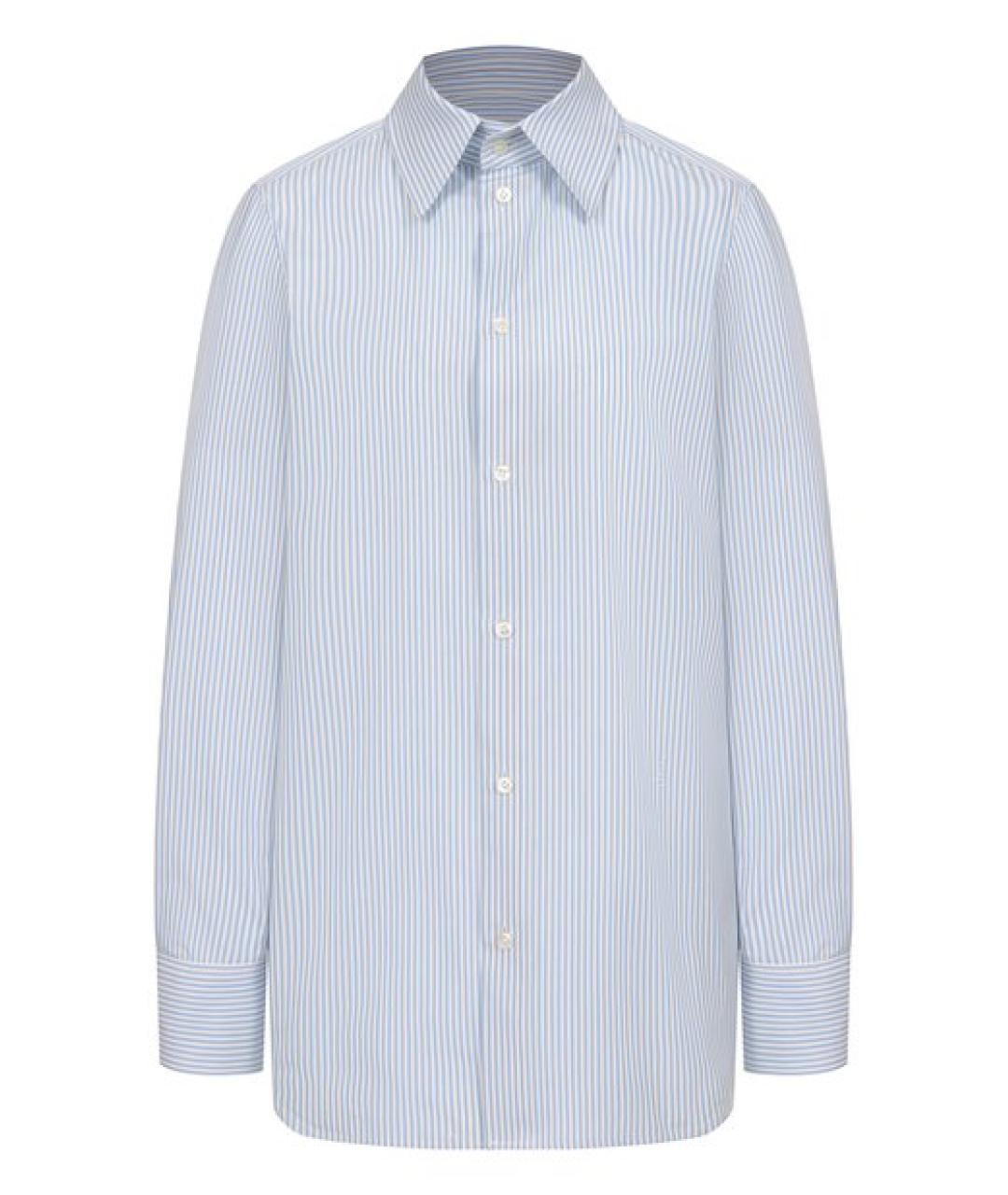 SAINT LAURENT Синяя хлопковая рубашка, фото 1