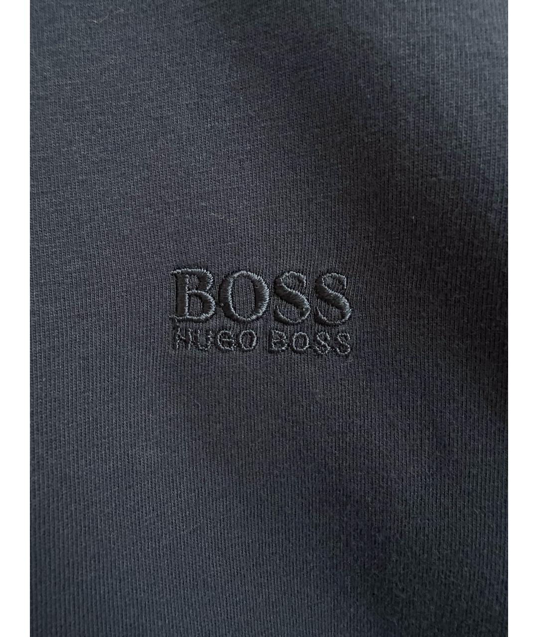 HUGO BOSS Темно-синяя хлопковая футболка, фото 3