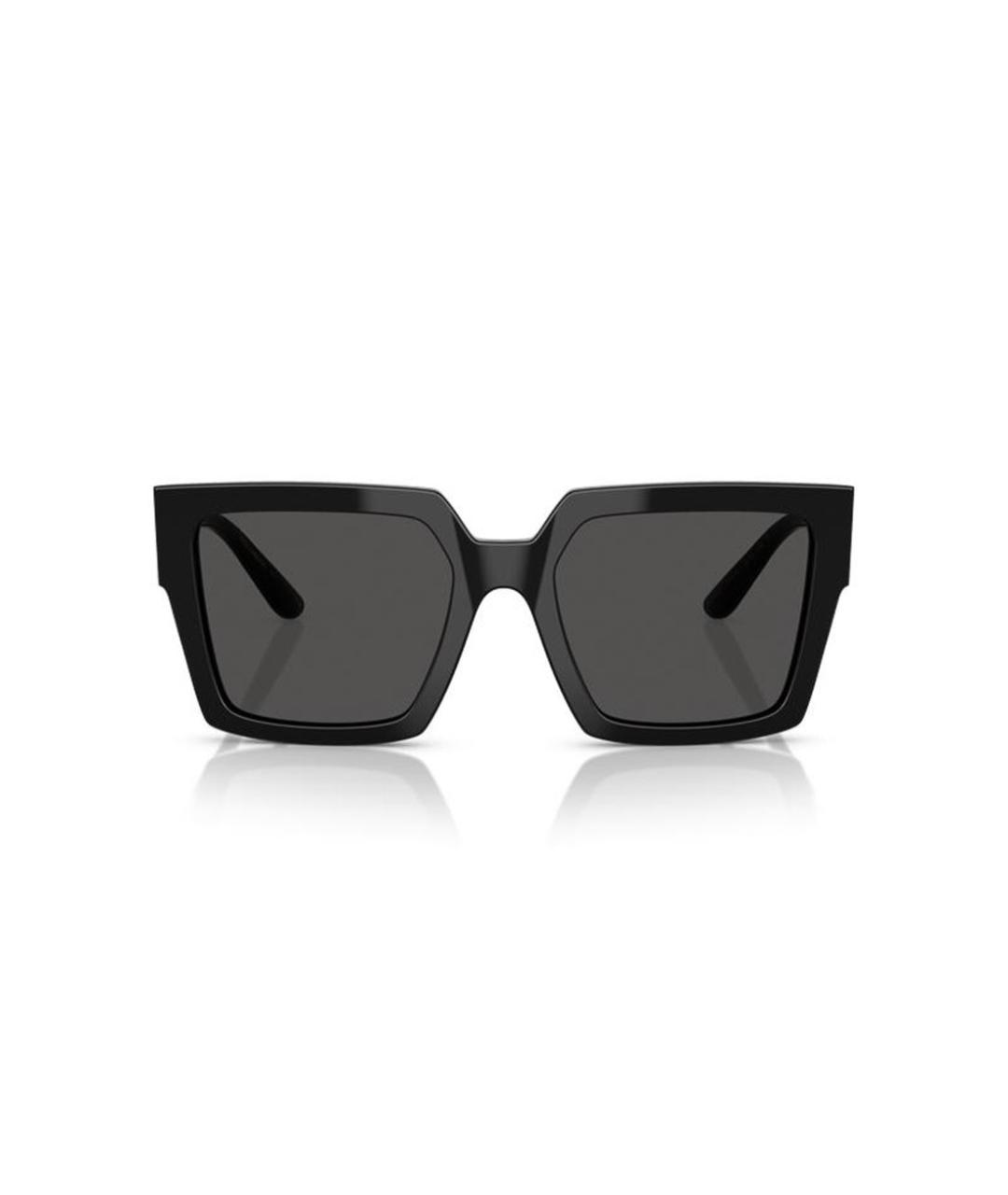 DOLCE&GABBANA Черные пластиковые солнцезащитные очки, фото 2